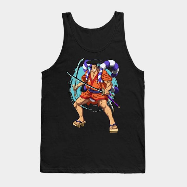 one piece - Kozuki Oden Tank Top by Hala Art